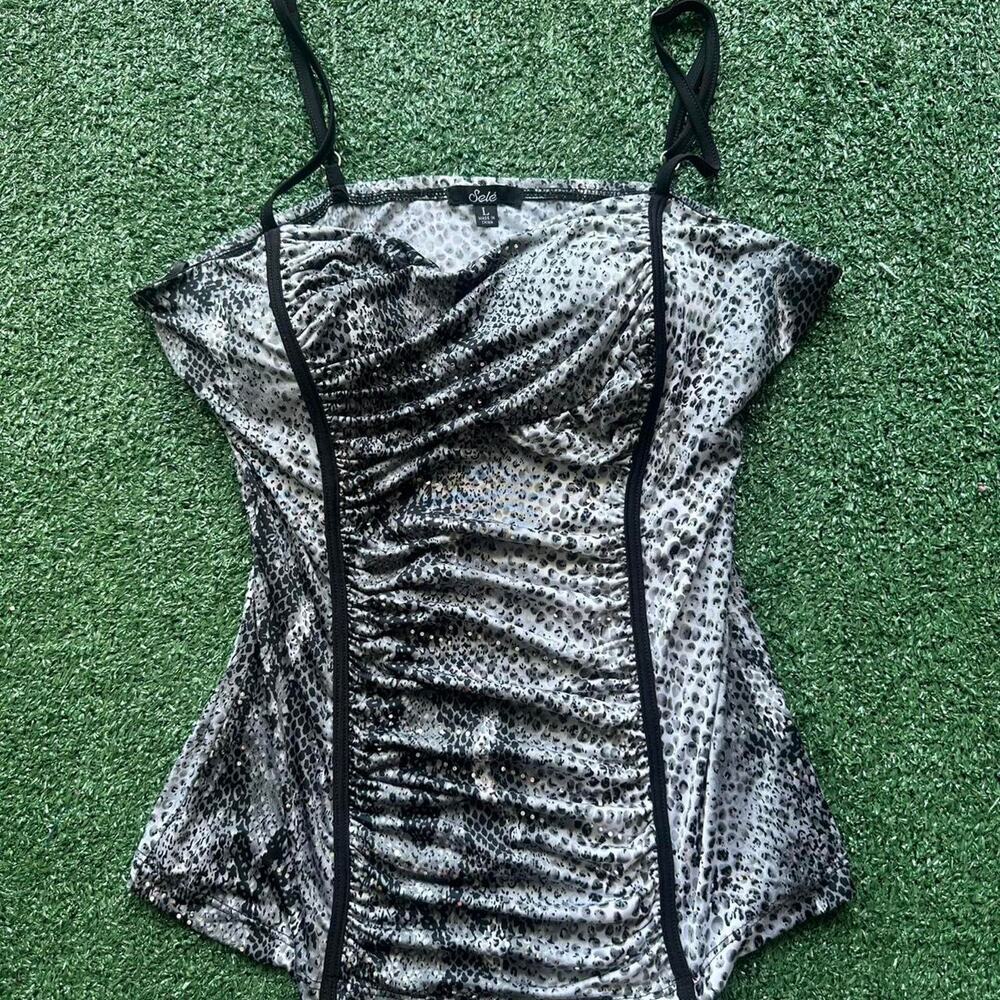 Y2k shimmery top